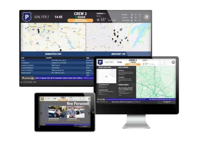 Law Enforcement Digital Signage