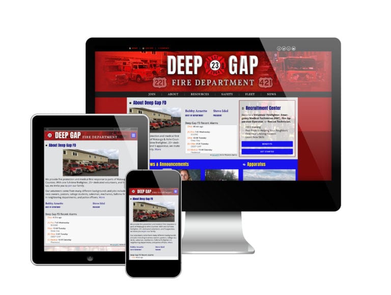 Deep Gap VFD New Fire Department Website