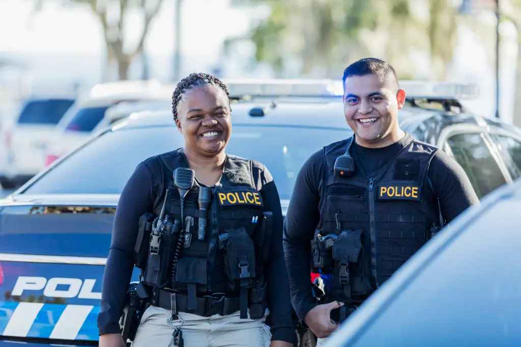 Law enforcement recruiting at military bases