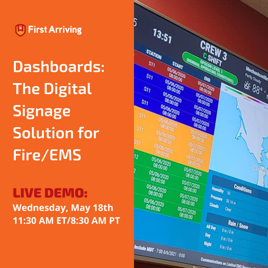 CANCELLED Live Demo: Dashboards - The Digital Signage Solution for Fire ...