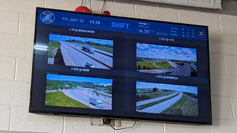 Dashboard with traffic cams